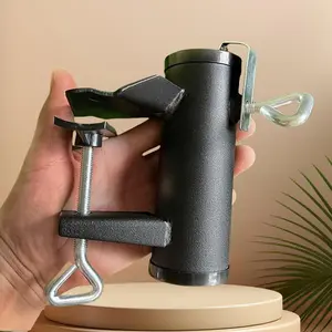 Stainless Steel Umbrella Holder, Adjustable Clamp for Outdoor Patio Fence Handrail, Boat Deck Park Bench Camping Table Chair