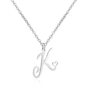 TEWIKY Initial Necklace For Women Girls Dainty Letter Pendant Necklace Trendy Waterproof Simple Cute Necklaces Custom Personalized Monogram Choker For Girls Gift For christmas 2024 ornament