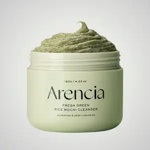 Arencia Fresh Green Rice Mochi Cleanser 120g | Gentle Facial Cleanser  | Rice Extract + Plant Oils | Hydrating & Soothing Vegan Cleanser for Soft, Smooth, Revitalized Skin