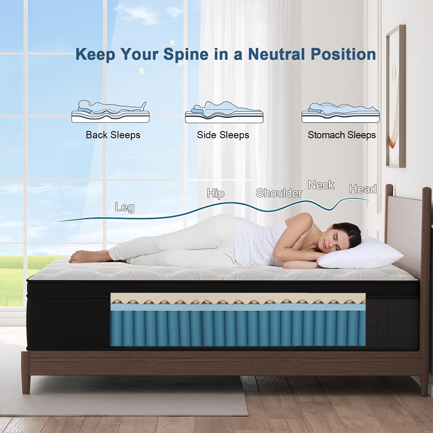 Duchess 10"12"14" Twin Full Queen King Size Mattress In A Box Hybrid Pocket Spring Gel Memory Foam, Motion Isolation Medium Firm