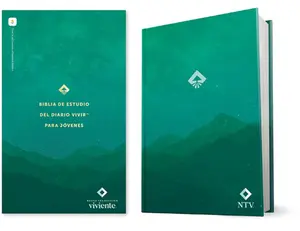 Biblia de Estudio del Diario Vivir Para Jóvenes Ntv Con Filament (Tapa Dura, Verde, Letra Roja) -- Tyndale - Bible