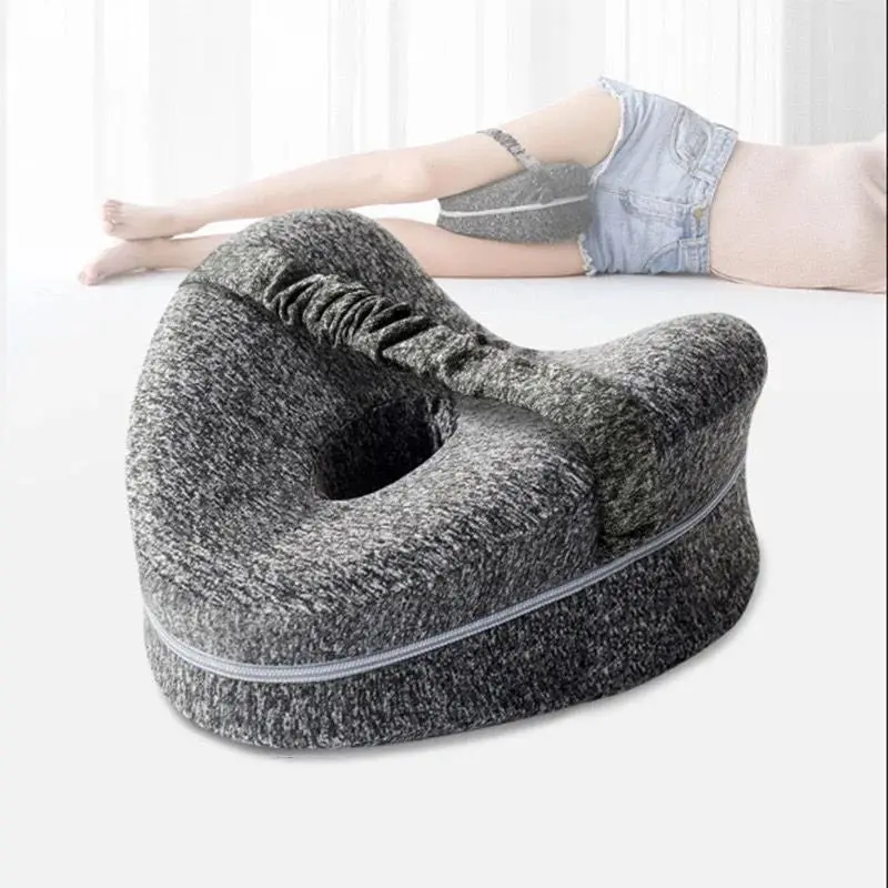 SpinePro Alignment Pillow | Leg and Back Alignment Pillow| Ergonomic Side Sleeping Pillow | Memory Foam Knee Pillow With Strap For Side Sleepers Leg Support Cushion With Removeable and Washable Cover