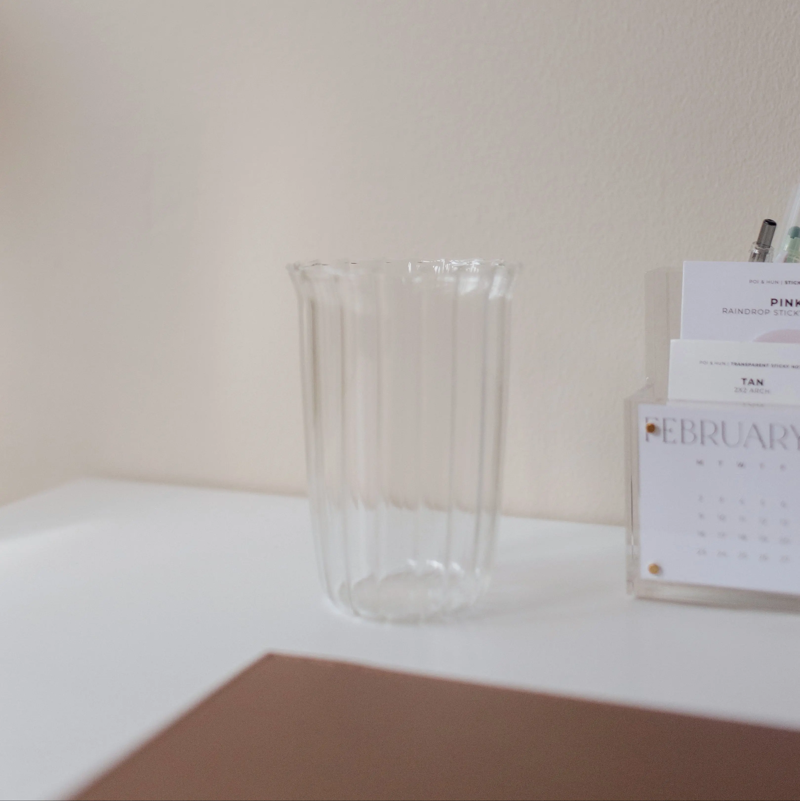 The Tall Glass Cup | Fluted Collection