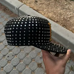 P Hat with Diamonds - Fashion Accessory for Women