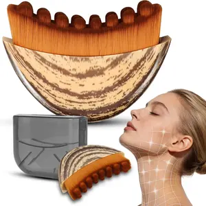 Upgrade Lymphatic Contour Face Brush,lymphatic drainage massager for Chin & Neck, Facial Massage Brush for Jawline Sculpting, De-Puffing & Enhances Skincare Absorption, Skin Firming