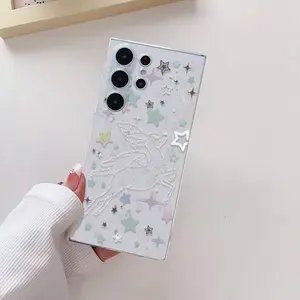 Deer Phone Case for use with Samsung galaxy S25 ultra 5G S24 plus S23 FE S22 S21 S30 Samsung galaxy A73A72A71A55A54A53A52A51A35A34A33A25A24A22A16A15A14A13A12for  girlies heart decor breezy simple Shockproof phone case