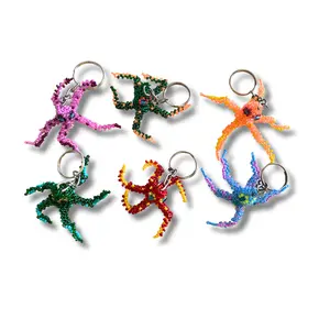 Octopus Seed Bead Keychain - Guatemala
