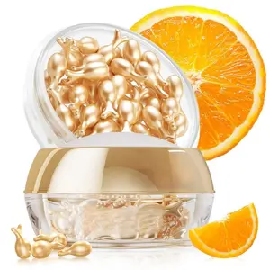 Vitamin C Super Serum for Face - Anti Aging Vitamin E Facial Serum Capsules with Niacinamide, Vit C Serum Oil for Women, Even Skin Tone, Reduce Wrinkles, Moisturise, Travel Friendly,Hydrating Facial Skin Care Treatment for Daily Use.