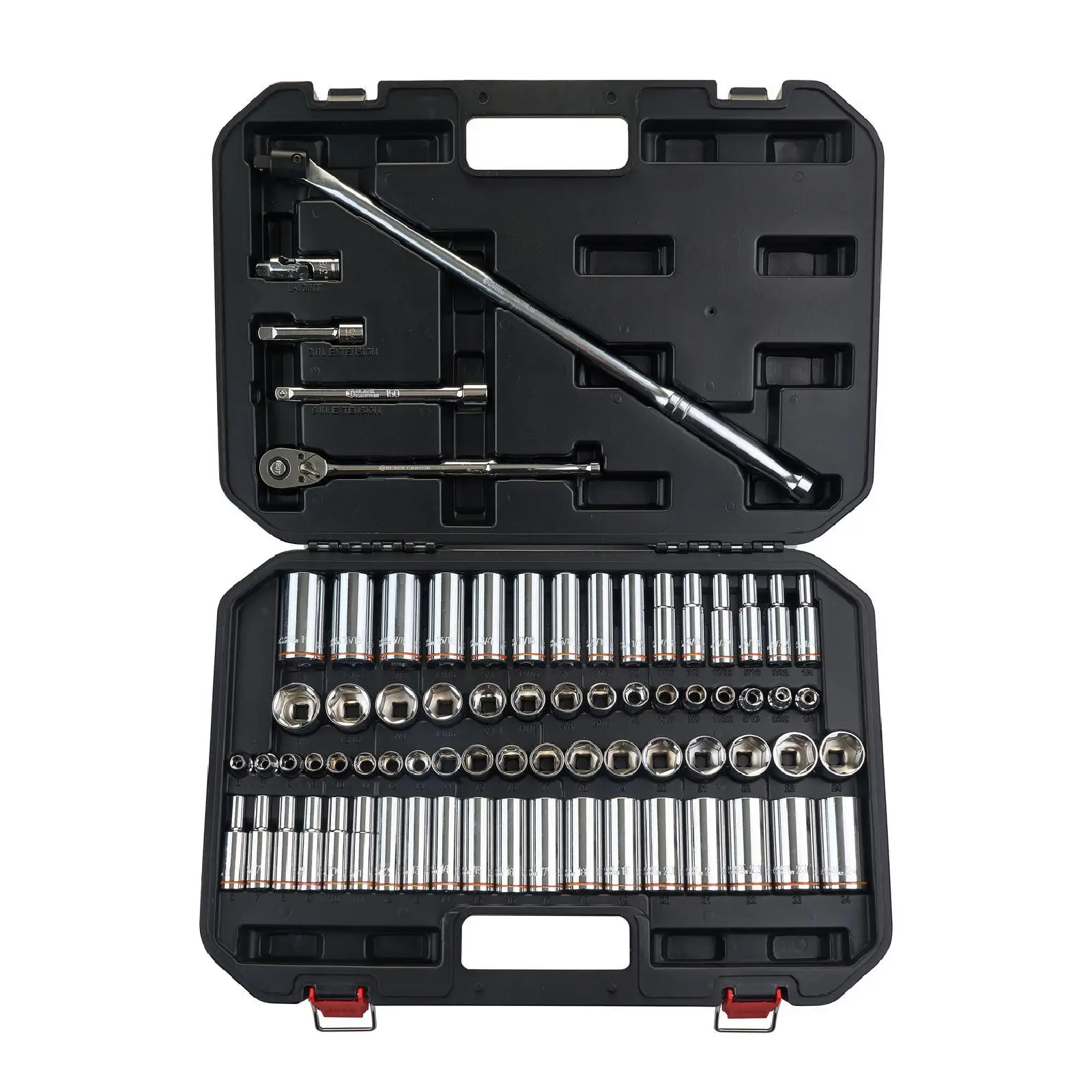 NorthSky 73-Piece Deep Socket Set with 90-Tooth Ratchet, 3/8'' 6-Point Metric/SAE, Deep & Standard Sockets, Breaker Bar & Heavy-Duty Case – Professional Grade for Demanding Applications