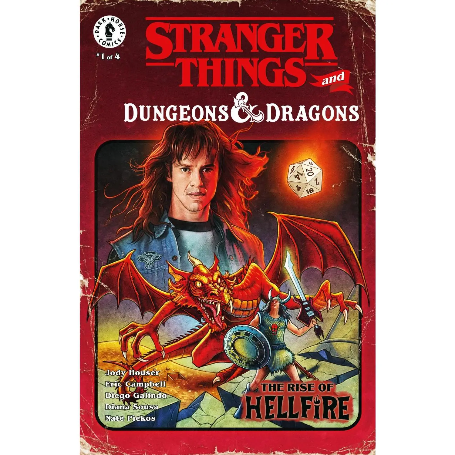 STRANGER THINGS AND DUNGEONS AND DRAGONS THE RISE OF HELLFIRE #1 CVR B KYLE LAMBERT