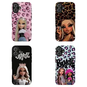 Bratz Doll Queen Crown Phone Case ,Y2K Baddie Aesthetic,Tough phone case,for iPhone 17 16 15 14 13 12 11 8 7 Pro Max for Samsung S21–S26 Plus Ultra,Gifts For Fans, Phone Accessories