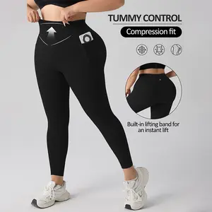 High Waisted 7/8 Length Leggings with Pockets Tummy Control Butt Lifting Yoga Pants Buttery Soft Fashion Casual Activewear
