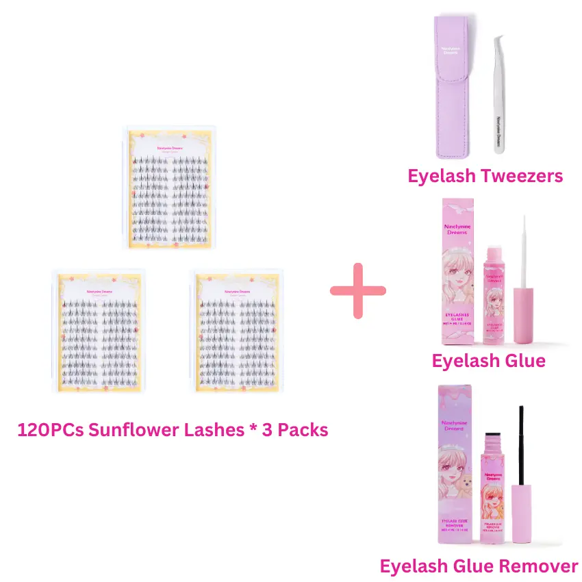 3 Packs + Accessories (Daily Lash Glue)