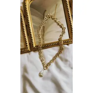 Ovo Pearl Chain Link Necklace