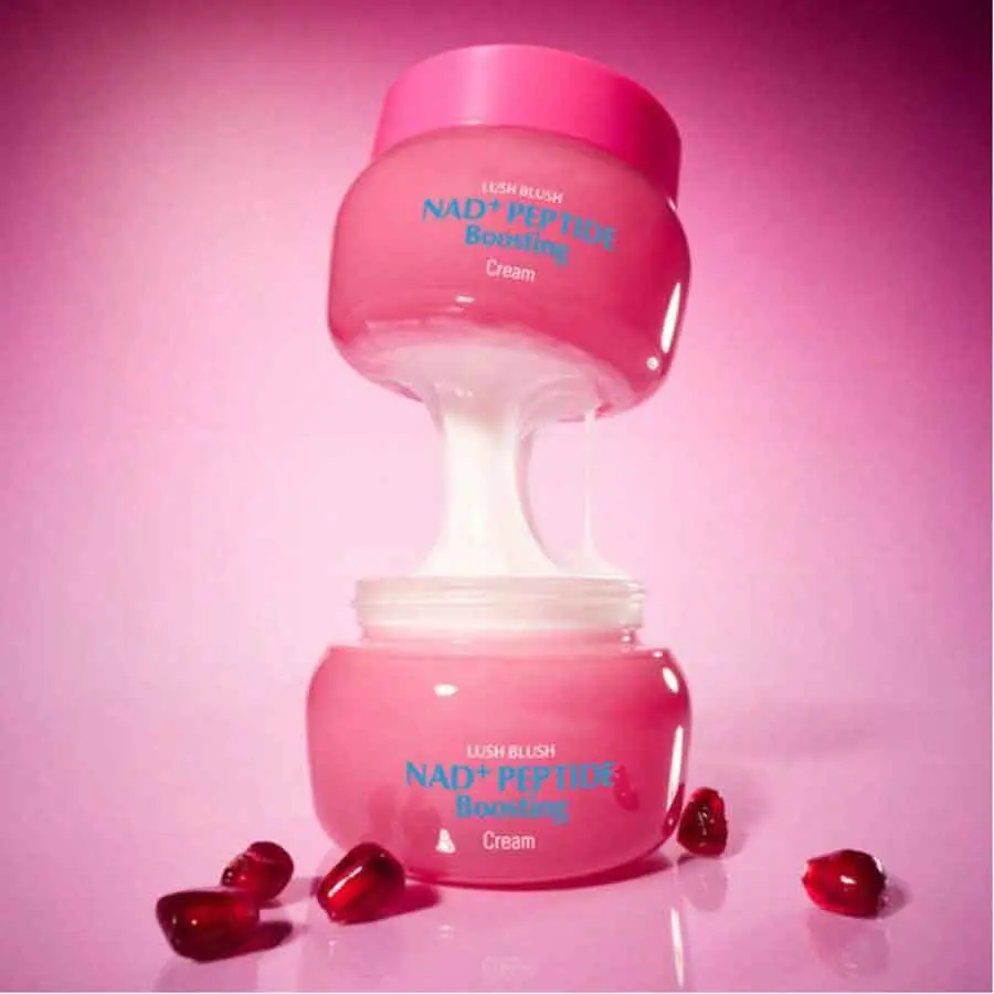 NAD+ Peptide Boosting Cream – NAD+ 5% & 13 Peptides Anti-Aging Face & Body Cream | Firming & Lifting Pink Neck Cream For Sagging Skin (1.69 Fl.Oz / 50ml)