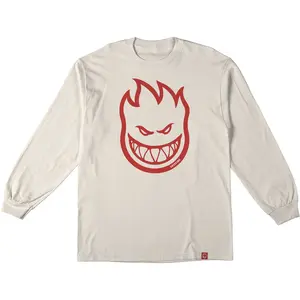 Spitfire Wheels Longsleeve Shirt Bighead Natural/Red