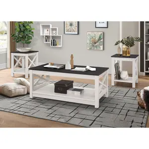 Favorer Wayne 3 Pieces Coffee Table Set Favorer Wayne 3 Pieces Coffee Table Set