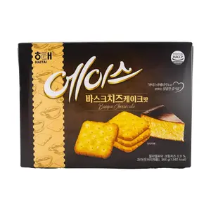 HAITAI Korean Cheesecake Flavored Crispy Biscuits 364g - Sweet Snack Cookies for Tea Time