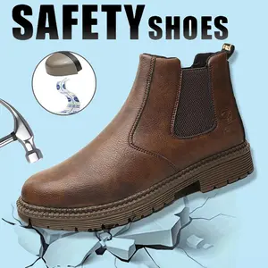 Airport Crew Splash-proof Smash-proof Puncture-proof Breathable Safety Shoes