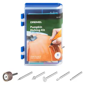 Dremel Pumpkin Carving and Etching Accessory Kit with 6 Bits for Rotary Tools