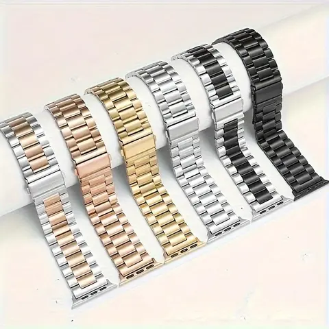 Stainless Steel Smartwatch Band with Link Remover, Compatible with 38/40/41/42/44/45/46/49mm Smartwatches, Wearable Accessories