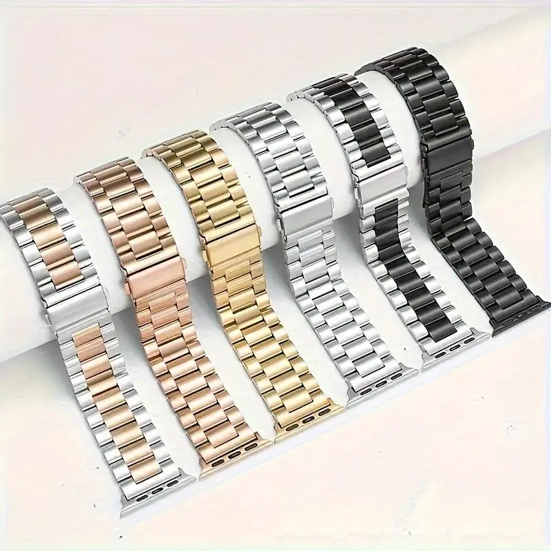 Stainless Steel Watch Band Suitable For Apple Watch Ultra/Ultra2/Ultra3/11/10/9/8/7/6/5/4/3/2/1/SE 38/40/41/42/44/45/46/49mm + Link Remover