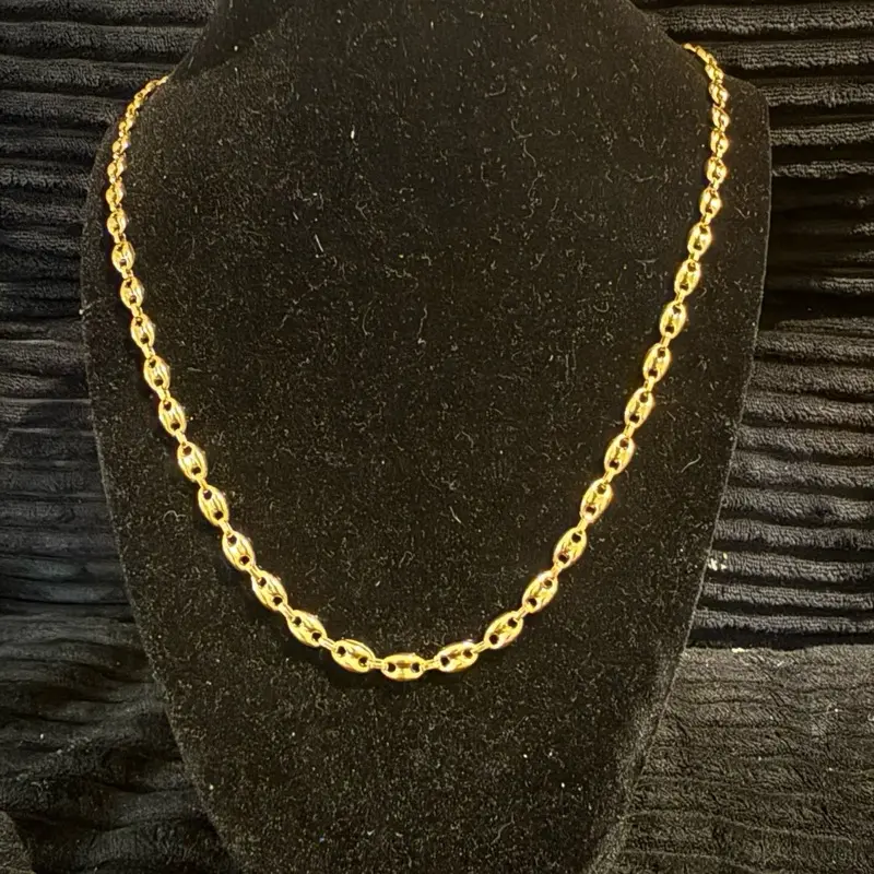 Cadena tejido gigi Oro 10k italiano 4.95mm size 22