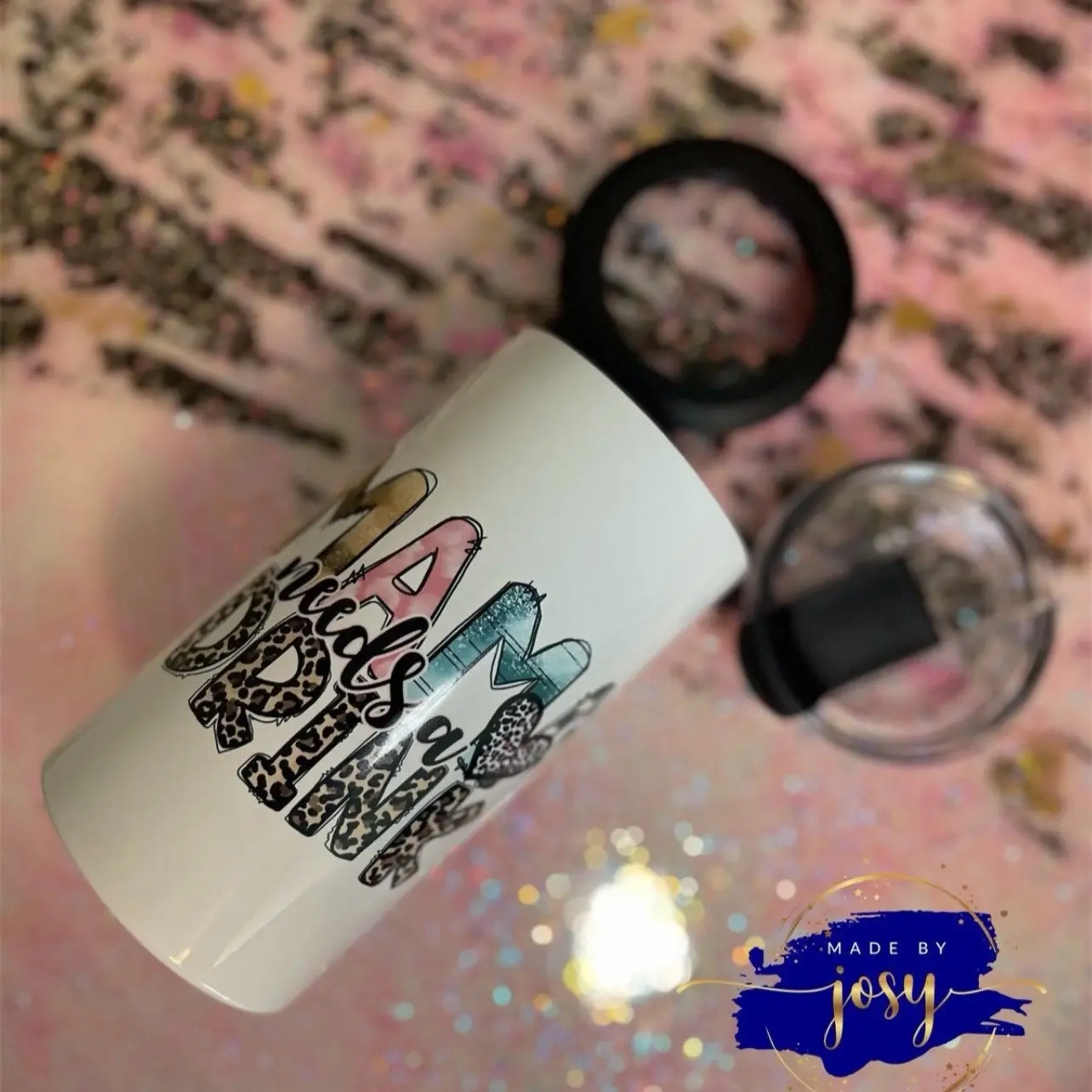 Mama needs a drink koozie.  Koozie for mom. Koozie cup. Koozie with bottle opener.  Cup for mom gift