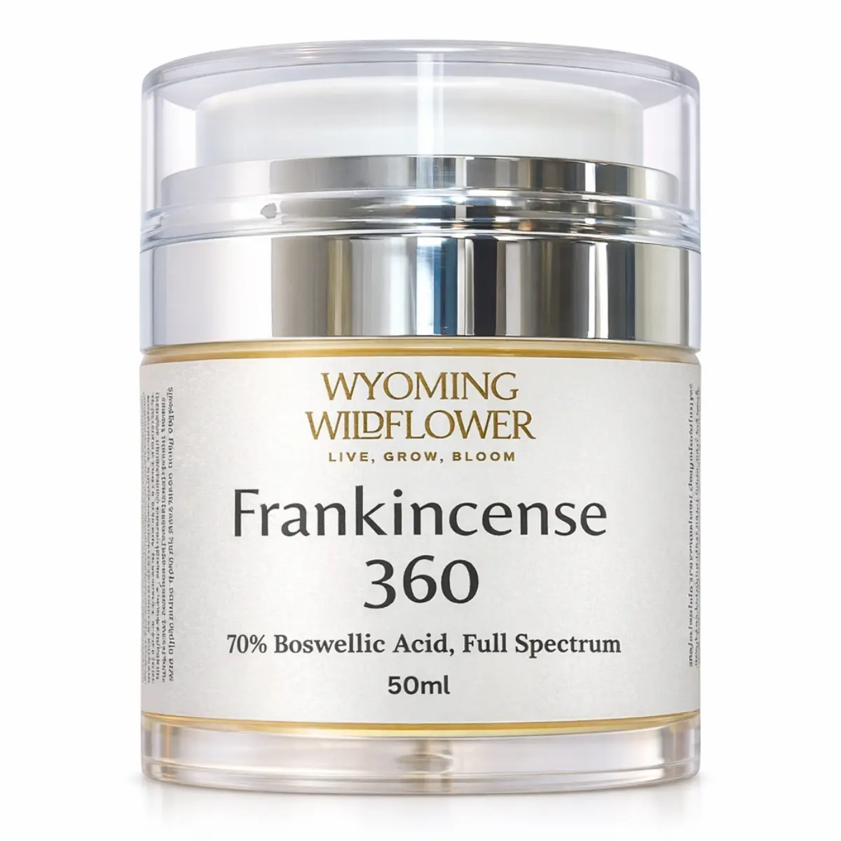 Frankincense 360 Moisturizer- 70% Boswellic Acid, Full Spectrum, Anti-aging, All 3 Frankincense Resins in one jar: Boswella. 1st Grade Rare Carteri & Sacra