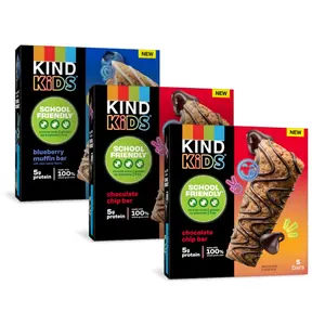 KIND Kids School Friendly Blueberry Muffin and Chocolate Chip Oat Bars Variety Pack