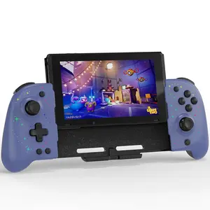Controller for  /OLED, Hall Effect - Joypad - Turbo, Dual Vibration & Customizable 7 LED Colors Lights & Pro Controller Replacement in Handheld Mode