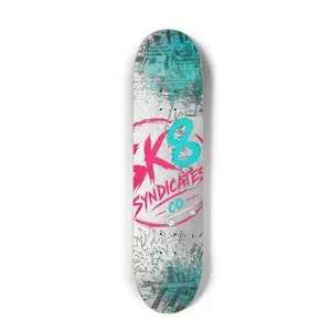 SK8 Syndicates Co. Miami Vice Skateboard Deck 8"