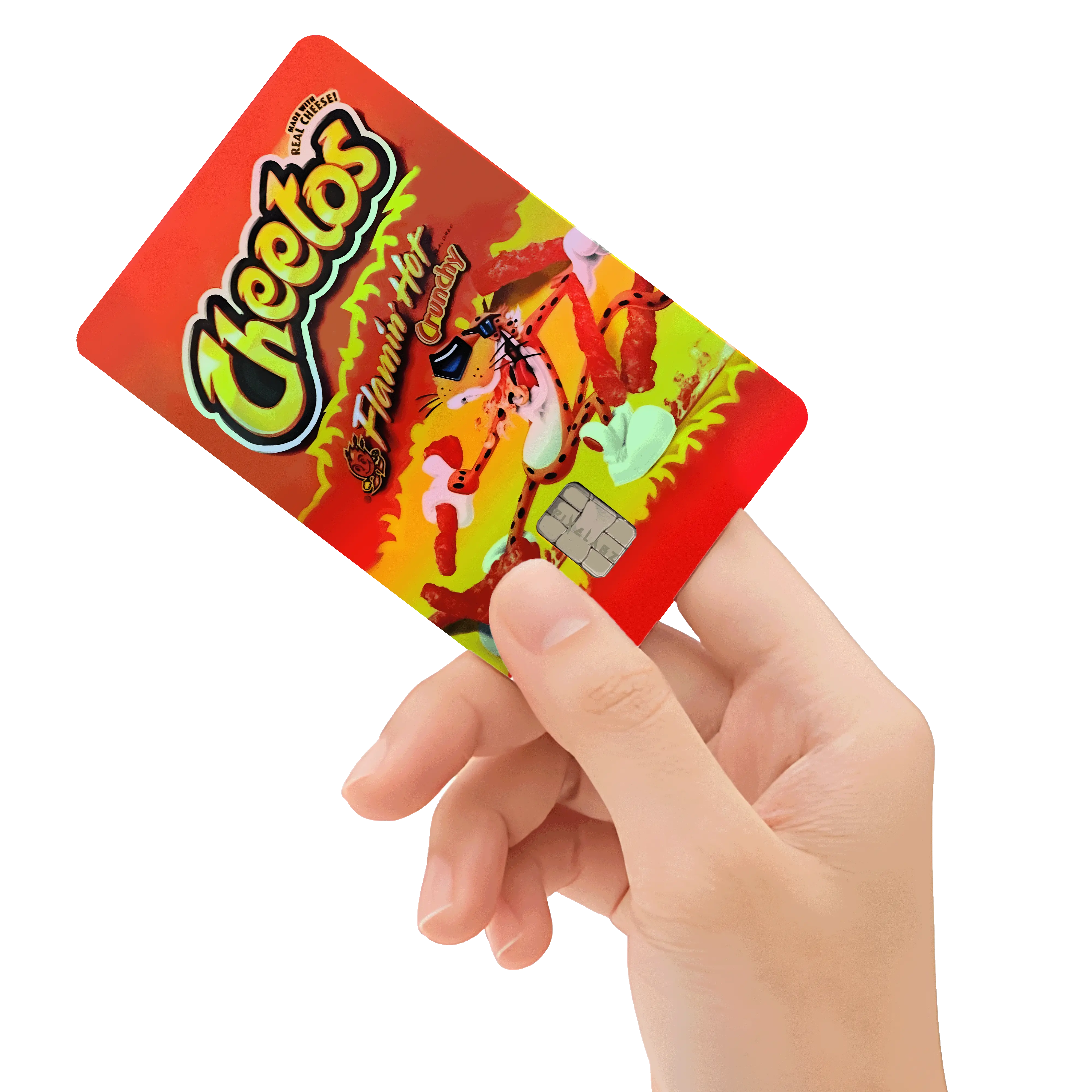 Hot Cheeto Holographic Credit Card Decal