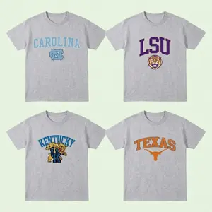 Retro College Graphic T-Shirt ASH grey, Vintage Varsity Tee, Classic Campus Style Shirt, Team Spirit Fan Tee, Unisex Athletic Top