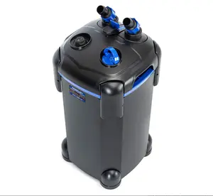 AMOSIJOY Canister Filter, Ultra-Quiet External Aquarium Filter with Free Media for Large Fish Tanks and Aquariums