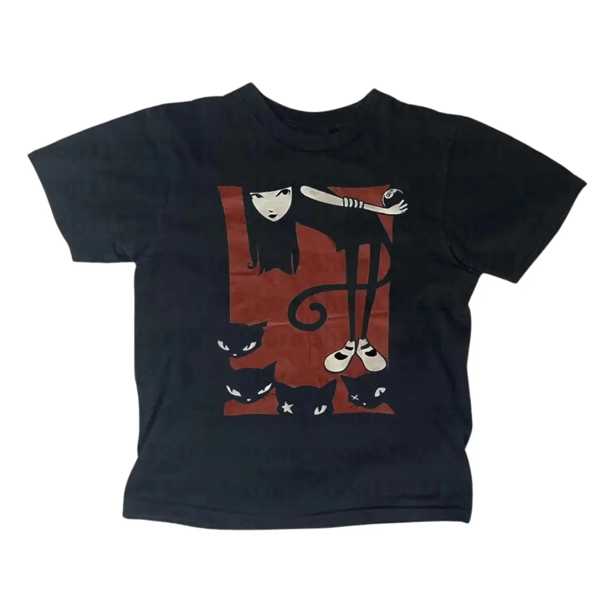 Women's Short-Sleeve Comfortable Graphic Baby Tee - 2000s Vintage Grunge Punk Streetwear Casual Outfits Top, Gift For Emo Girls, Everyday, Shortsleeve
