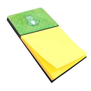 212 MAIN Polkadot Frog Watercolor Sticky Note Holder, Desk Organizer Tidy, Office Desk Accessory