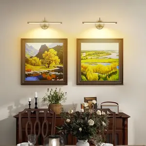 USB Rechargeable Picture Lamp with Remote Control, Adjustable Brightness and Timer, Lighting Modes Adjustable, 3 Modes Art Display Light for Portrait and Mural Decoration