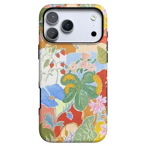 Casely iPhone 17 Pro Case | Botanical Blooms | Floral Patchwork | Bold Protective Design | Compatible with MagSafe