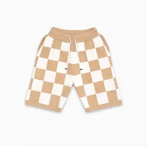 George V 'Knited' Shorts (Beige/White) GV2901