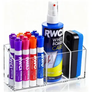Dry Erase Marker Holder for Whiteboard, Non-slip   Pen Holder for Fridge Refrigerator,Locker Organizer, Locker Accessories, Pencil Cup for Desk, Marker Organizer