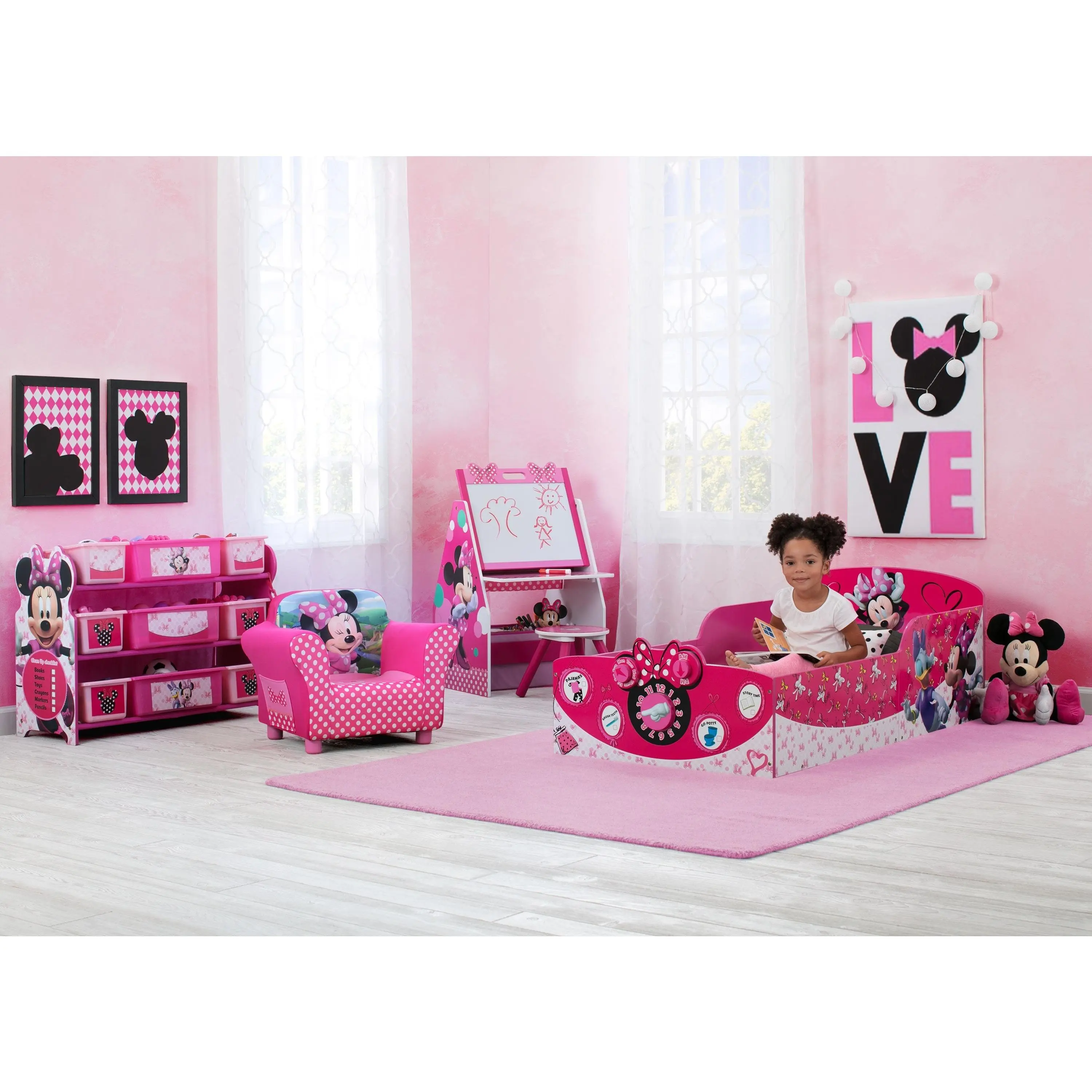 Minnie Mouse Interactive Wood Toddler Bed Minnie Mouse Interactive Wood Toddler Bed
