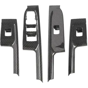 for Chevy Silverado GMC Sierra 1500 2019-2026 Sierra Silverado 2500 3500 HD 2020-2026 Accessories Interior Window Lift Switch Panel Cover Trim ABS (Double Cab)