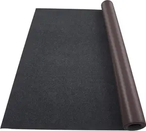6ftx23ft Black Boat Carpet Rug, TPR Non-Slip Waterproof Roll-Out Area Rug, Weather-Resistant for Patio Deck, Camping, Roll-Out Area Rugs, Weather-Resistant Area Rugs