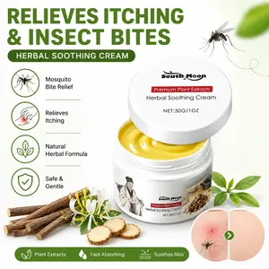 Herbal Soothing Cream 30g, Plant-Based Anti-Itch Balm for Mosquito Bites and Irritated Skin, Gentle Skin Comfort Cream with Herbal Extracts, Fast Absorbing Daily Care for Outdoor, Travel and Home Use
