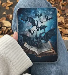 Fantasy Dragons Kindle Insert for Clear Case – Aesthetic Book Lover Decor | Cozy Reading Accessory