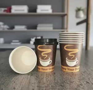 Coffee/tea Paper Cups Custom Logo Printed Single Wall Coffee Paper Cups