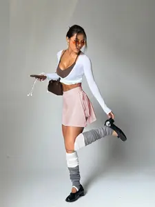 Women's Summer Casual Sports Skirt, Drawstring Design, Suitable for Any Occasion, Running Outdoor Leisure Skirt for Women