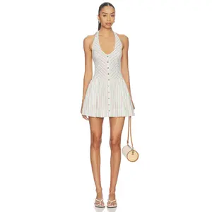 Free People Clean Break Mini Dress in Multi Combo