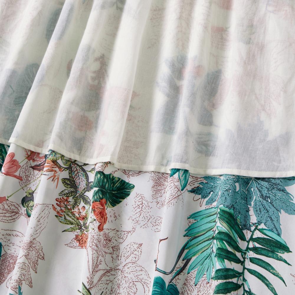 PatPat Family Matching Blue Short-sleeve Tee & Colorful Stripe Camisole Dress - Durable Breathable Fabric for Casual Outings & Vacations